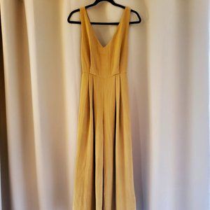 Adorable Honey-Colored Millibon Jumpsuit w/Cute Tie Back Detail - Women's Small